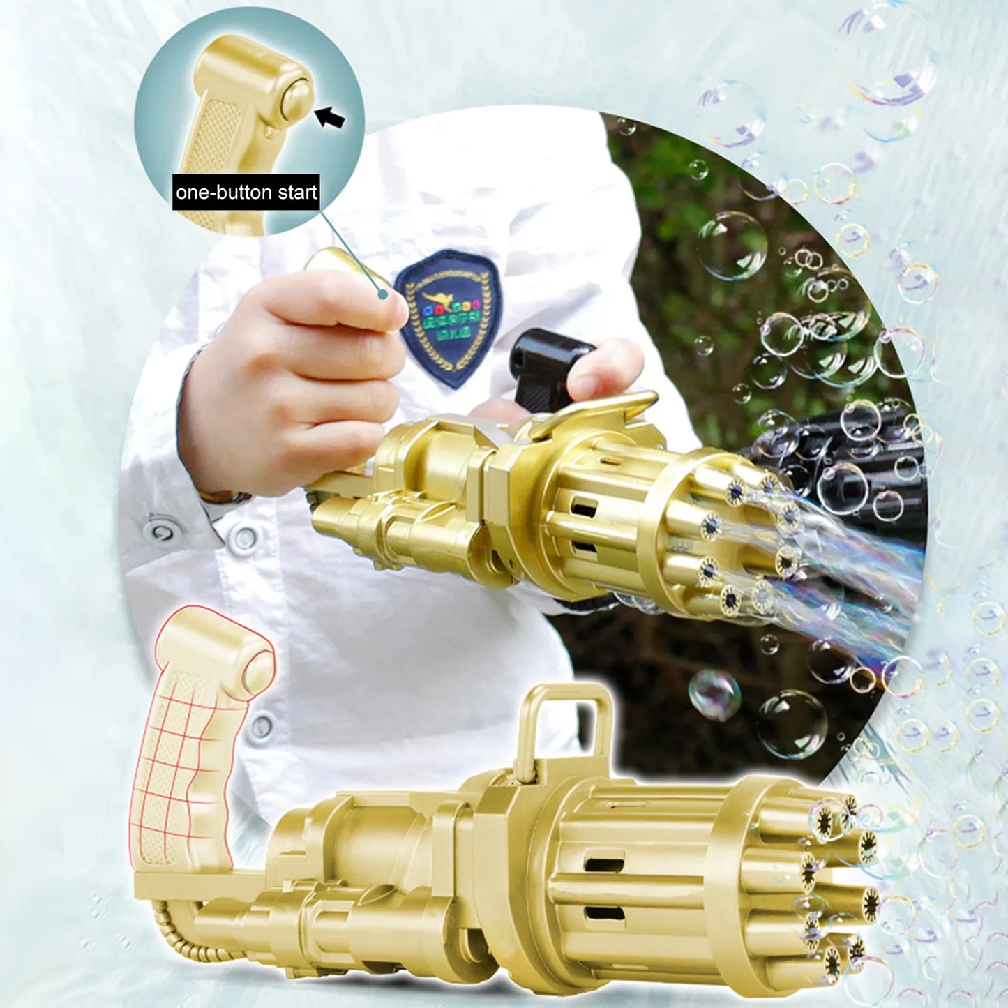 Plastic Bubble Gun Toy for Kids